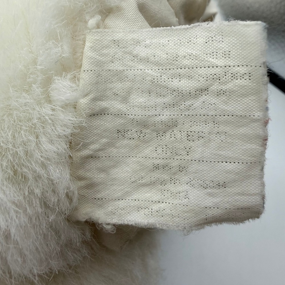 Vintage White Polar Bear Plush Hand Puppet Soft Faux Fur 9 Inch - Picture 6 of 7
